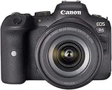 CANON EOS R6 Cámara Mirrorless + Objetivo RF 24-105 mm F4-7.1 IS STM, Cámara Evil Full Frame (20,1 MP) -6.5 EV, Vídeo 4K 60p, Dual Pixel CMOS AF II, Pantalla Táctil de Ángulo Variable, Negro