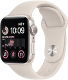 Apple Watch SE (2.ª Gen) (GPS, 40mm) Caja de Aluminio en Blanco Estrella con Correa Deportiva Blanco Estrella, Talla única (Reacondicionado)