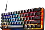 SteelSeries Apex Pro Mini teclado gaming HyperMagnetic – El teclado más rápido del mundo – Accionamiento ajustable – Factor forma compacto 60 % – RGB – Teclas PBT – USB-C – Teclado americano (QWERTY)