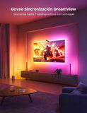 Govee Luces LED TV Retroiluminación 3 Lite con Fish-Eye Función, WiFi RGBICW de 3,6 M con Cámara, 4 Colores en 1 Lámpara, Tira LED adecuado para TV de 55 a 65 pulgadas, Control por Voz y Aplicación [Clase de eficiencia energética G]