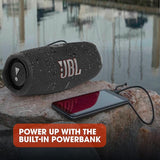 JBL Charge 5 – Altavoz inalámbrico portátil con Bluetooth y batería integrada, resistente al agua (IP67), con PartyBoost para subir el nivel de la fiesta, hasta 20h de reproducción, negro