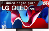 LG OLED55C44LA, 55", OLED 4K, Serie C4, 3840x2160, Smart TV, WebOS24, Procesador a9, Dolby Vision, Dolby Atmos, TV Gaming, 144 Hz, AMD FreeSync, Negro [Clase de eficiencia energética G]